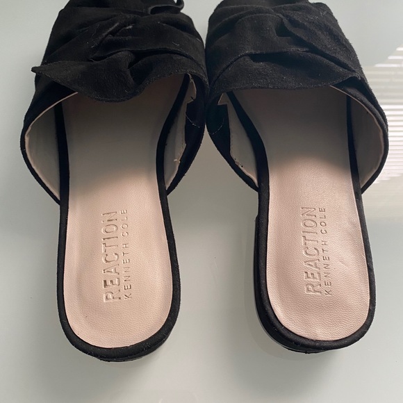 KCole REACTION Vanya black suede sandal mule slide - Picture 3 of 6
